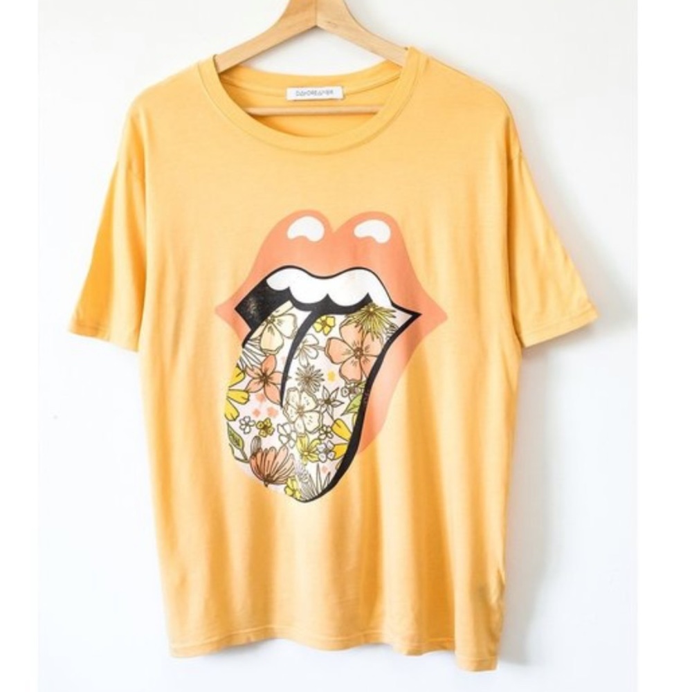 Daydreamer The Rolling Stones tongue graphic t shirt